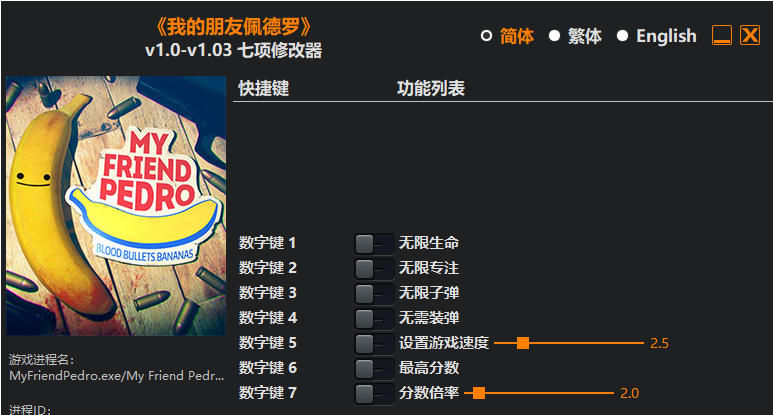 我的朋友佩德罗 修改器